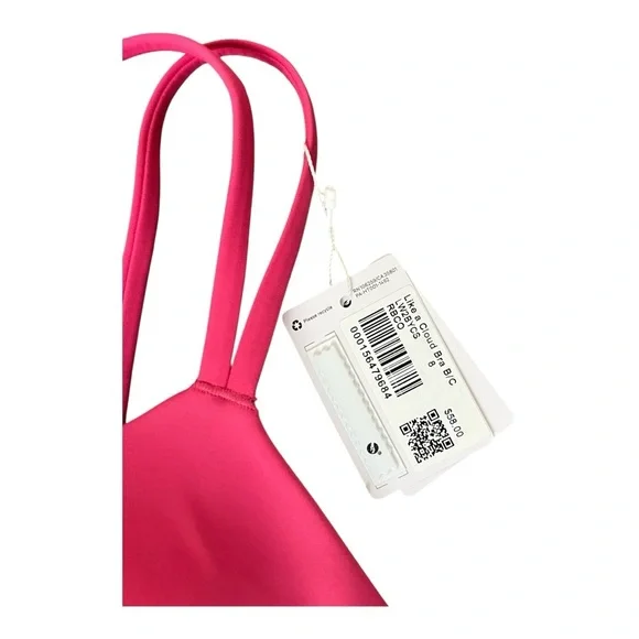 NWT Lululemon Like A Cloud Bra B/C Cup Rasberry Coulis Women’s Size 8 - Picture 7 of 7